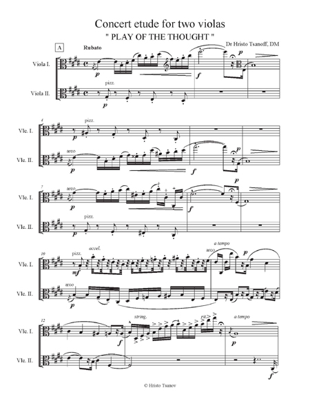 Concert etude for two violas - Tsanov 