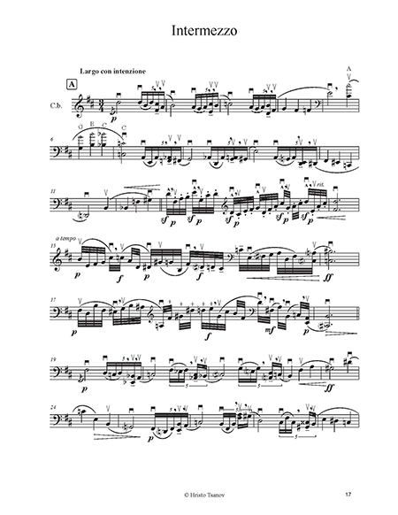Intermezzo for Contrabas | Doublebass | Hristo Tsanov