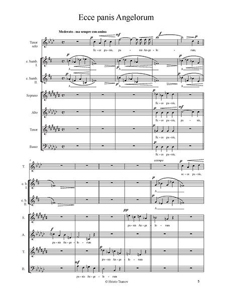   Ecce panis Angeloru | Hristo Tsanov 