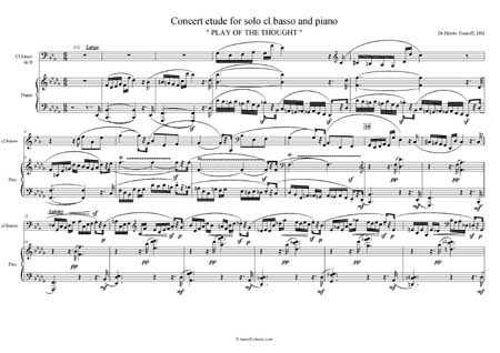 concert etude for piano and Bass clarinet 3  | Tsanoff