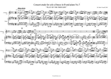 concert etude for piano and Bass clarinet 7  | Tsanoff