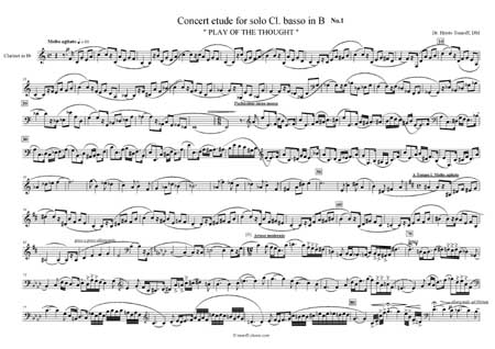 concert etude for solo Bass clarinet I.  | Tsanoff