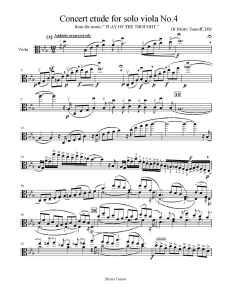 Concert etude for solo viola No.4