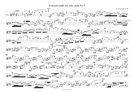 Concert etude for solo viola No.3