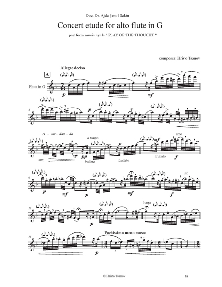 Concert etude for alto flute in G | Hristo Tsanov