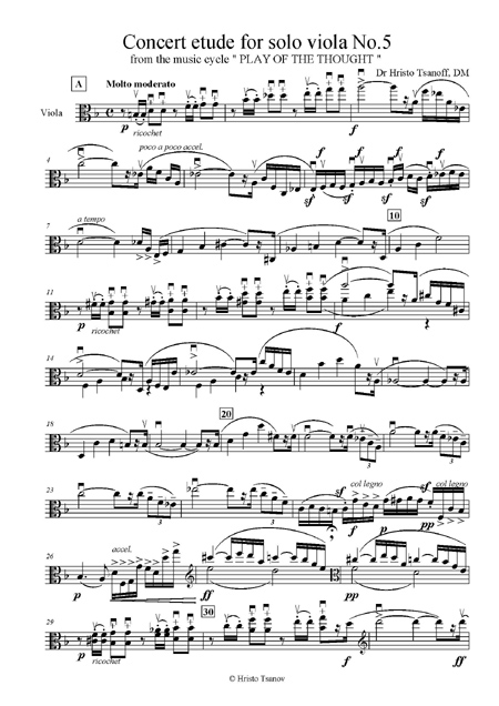 Concert etude for solo viola No.5